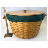 Longaberger Pot of gold with liner Protector and
