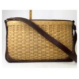 Longaberger Leather accent tote