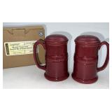 Longaberger NIB Paprika stove top salt and pepper