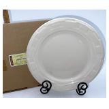 Longaberger NIB Ivory dinner plate