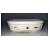 Longaberger USA red Soap dish
