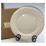 Longaberger NIB Ivory dinner plate