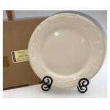 Longaberger NIB Ivory dinner plate