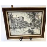 Longaberger Framed Lesley signed by Dave, Tami &