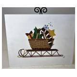Longaberger Hand painted Christmas picture