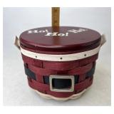 Longaberger Santa Belly With protector and lid