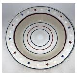 Longaberger Stars and stripes pasta bowl