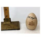 Longaberger Natural egg signed by Jerry and Jeff
