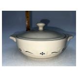 Longaberger Blue small covered casserole