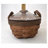 Longaberger 4 inch bowl  with Protector and lid