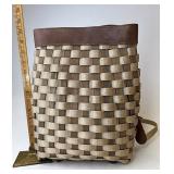 Longaberger Khaki nylon backpack