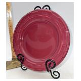 Longaberger paprika luncheon plate light utensil
