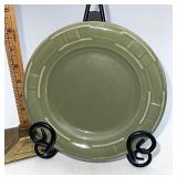 Longaberger Sage bread plate utensil marking is