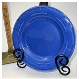 Longaberger Cornflower Bread plate with light