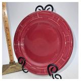 Longaberger paprika luncheon plate light utensil