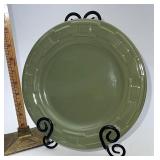 Longaberger Sage luncheon plate light utensil