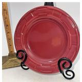 Longaberger Paprika bread plate light utensil