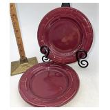 Longaberger Paprika bread plates second quality