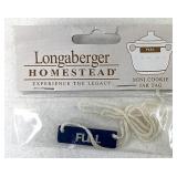 Longaberger miniatures Cookie jar tag
