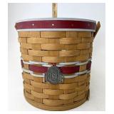 Longaberger Ohio state ice bucket with Tie on
