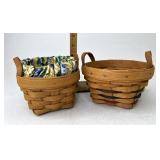 Longaberger Thyme With Liner and Protector and