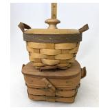 Longaberger 4 inch bowl with Protector and lead