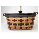 Longaberger Signature plaid medium organizer with