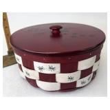 Longaberger American picnic darning with lid