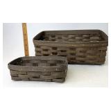 Longaberger Dark brown vanity and muffin?