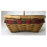 Longaberger Large rectangle cat head holiday