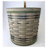 Longaberger 9 inch tall gray blue and green