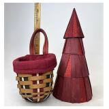 Longaberger Small glitter tree and holiday treats