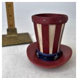 Longaberger CC Miniature uncle Sams hat with