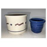 Longaberger Crock and candle