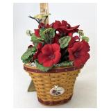 Longaberger Miniature geranium with Liner