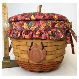 Longaberger Pumpkin with a Liner a Protector lid