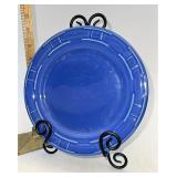 Longaberger USA Cornflower luncheon plate light