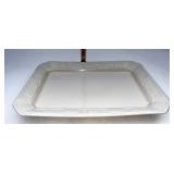 Longaberger USA Ivory rectangular serving platter
