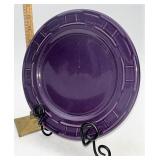 Longaberger USA Eggplant dinner plate light
