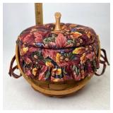 Longaberger Tiny pumpkin liner protector and lid