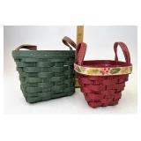 Longaberger Holiday with Protector and green