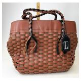 Longaberger Woven leather purse