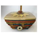 Longaberger CC Sunflower with Protector lid and