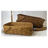 Longaberger Doll cradle and small gathering