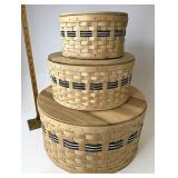 Longaberger Set of three stacking Prototypes with