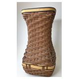 Longaberger Large award vase with glass insert