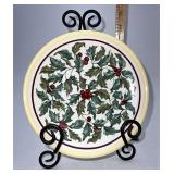 Longaberger American Holly Luncheon plate