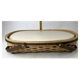 Longaberger American craft oval serving with