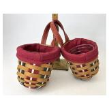 Longaberger Set of two holiday treats with Liners