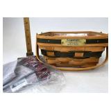 Longaberger bayberry with liner and Protector